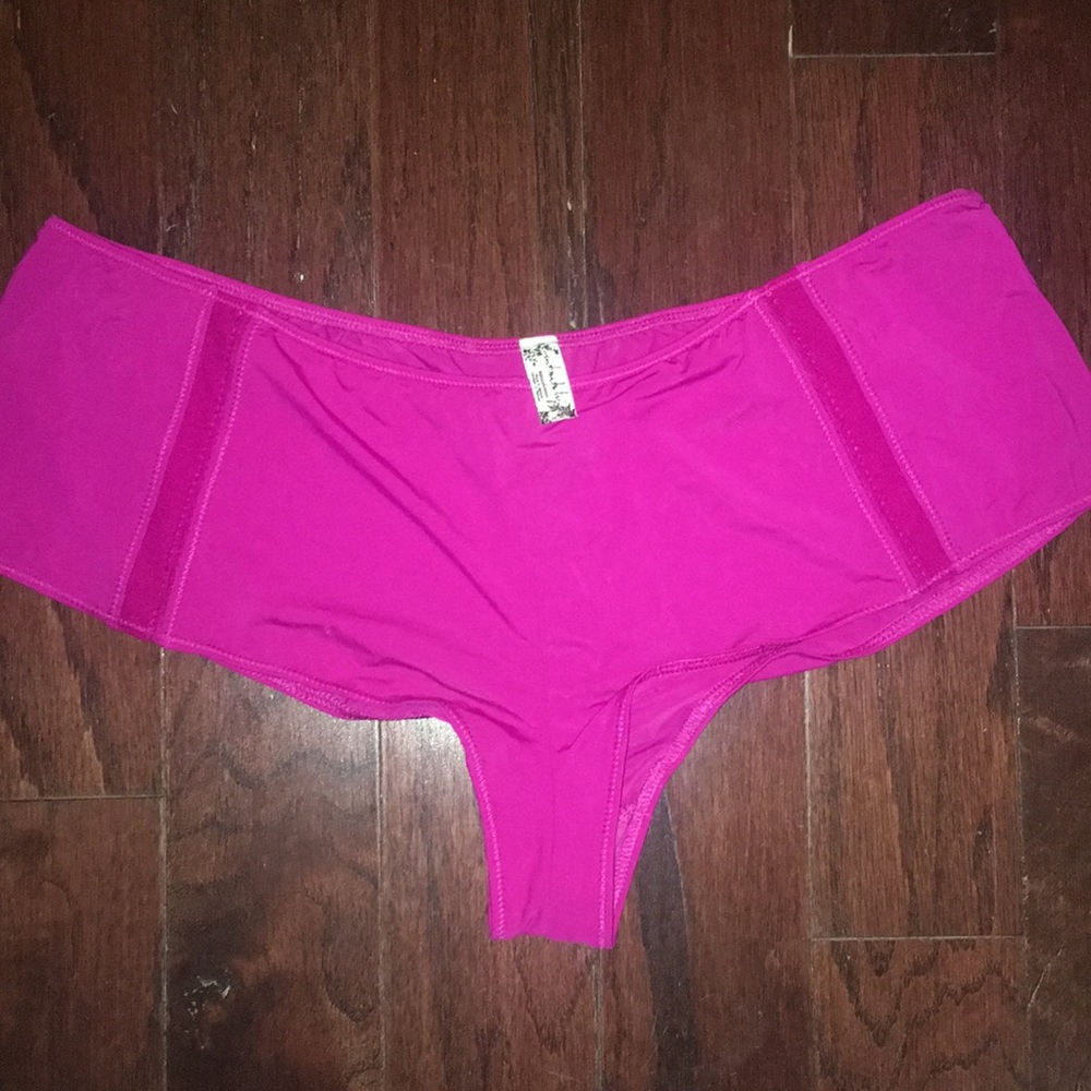 Free People Truth or Dare Fuchsia Boyshorts